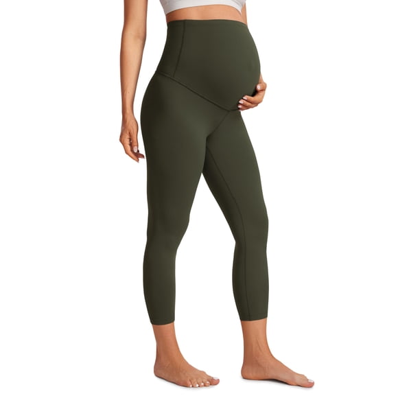 Capris de Maternidad CRZ YOGA Butterluxe Elásticos en Oliva M