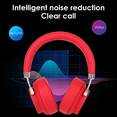 thumbnail image 6 of Krane & Bauer Harmony Wireless Bluetooth Red Noise-Cancelling Headphones, 1 Pack, 6 of 8