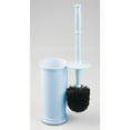 thumbnail image 6 of mDesign Plastic Compact Bathroom Toilet Bowl Brush and Holder - Light Blue, 6 of 8