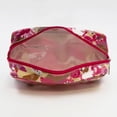 thumbnail image 5 of Retro Style Pink and Brown Floral 8" Cosmetic Bag, 5 of 6