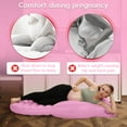 thumbnail image 4 of Aorsher Inflatable Pregnancy Pillow with Electric Air Pump, Full Body Maternity Pillow with Belly Hole for Side & Prone Sleeping, Portable Pregnancy Must Haves, Comfortable Airbed for Pregnant Women, 4 of 10