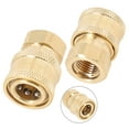 thumbnail image 4 of 2Pcs Pressure Washer Coupler Brass Fittings 1/4 Inch Quick Connect To Female, 4 of 9