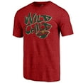 thumbnail image 2 of Men's Red Minnesota Wild Hometown Collection Wild Child Tri-Blend T-Shirt, 2 of 3