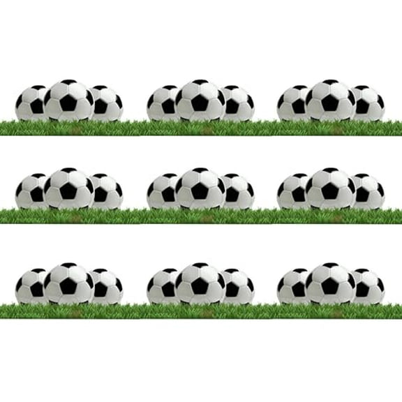 Soccer Edible Image Edible cake border 3 Strips 2.5x10.5 inchs in size