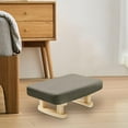 thumbnail image 6 of Tongina Padded Foot Stool Small Low Ottoman Rectangular Breathable Foot Rest with Wooden Legs Sofa Footrest for Couch Office, Bedroom coffee color, 6 of 8