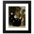 thumbnail image 2 of Frans Hals 12x14 Black Modern Framed Museum Art Print Titled - Portrait of a Dutch Family (1633 - 1636), 2 of 5