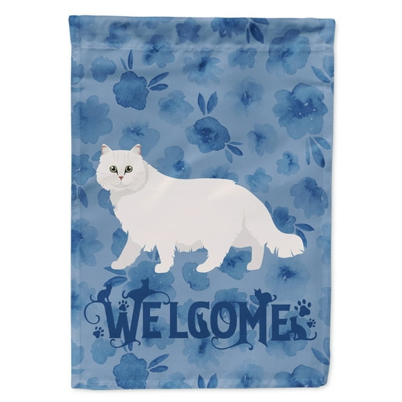 Carolines Treasures CK4855GF Chinchilla Persian Longhair Cat Welcome Flag Garden Size Small multicolor
