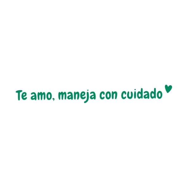 Te Amo Conducir Pegatina Espejo Seguro Español Inspirador Mensaje Decal Vinilo Pegatina Impermeable para Coche Portátil Ventana Cuaderno