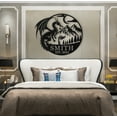 thumbnail image 5 of KAINSY Custom Metal Dragon Wall Decor, Personalized Dragons Metal Signs, Custom Dragons Metal Wall Art, Last Name Signs for Home, Family Name Wall Decor for Living Room Bedroom Office(10inches), 5 of 8