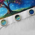 thumbnail image 4 of Manfei Tree Of Life Boy Girl Curtains Pack of 2 (42x84 Each),Bohemian Theme Curtains Blackout,Starry Sky Bedroom Curtains,Breathable Home Decor, 4 of 6