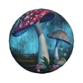 thumbnail image 2 of Gaeub Fantasy Mushrooms 14-17in Tire Cover, Spare Tire Cover, for Camper Caravan, Trailer, Car, Truck, SUV, Jeep - 15 inch, 2 of 9