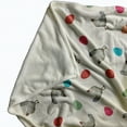 thumbnail image 4 of Simply Daisy 50x60 in Whisper White Chickens and Eggs Easter Throw Blanket, 4 of 4
