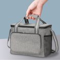 thumbnail image 3 of Bolsas de aluminio para alimentos de 15L bolsa térmica aislante para Likrtyny café resistente al agua a prueba de fugas portador de aislamiento cuadrado Bento para comida, 3 of 6