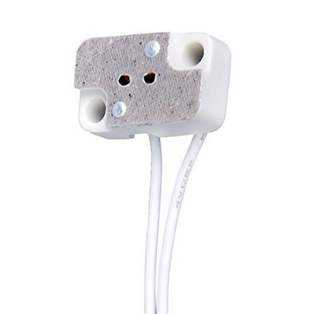 Mr11 Led Lamp - 10 PCS MR16 MR11 Rectangular Porcelain Lamp Holder with 6'' Cable for G4 GX5.3 Bi-Pin Halogen Led Bulbs