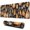 Halloween Pumpkin Doodle, variant on Long Mouse Pads for Desk,Halloween Pumpkin Duo Pattern Desk Mats on Top Of Desks, Desk Mouse Pad Extra Large with 3mm Non-Slip Base and Stitched Edge for Gaming,Office,Work,Home 31.5x11.8in
