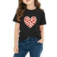 thumbnail image 3 of Blusas y camisas de manga corta con cuello redondo para niños y niñas, camisetas gráficas de manga corta, blusas con estampados bonitos para la temporada escolar., 3 of 8