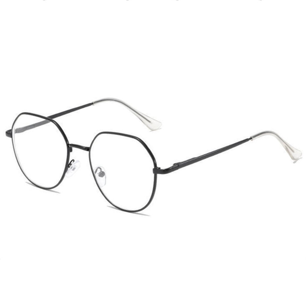 Myopia Eyeglasses Anti Eyestrain Oval Metal Frame Spectacles for Adult