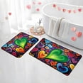thumbnail image 4 of YIMEIS Heart 15.7''*23.6''/17.7''*47.2'' 2-Piece Flannel Mat Set, Non-Slip, Combo Rug for Bathroom Door & Aisle, 4 of 7