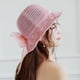 thumbnail image 3 of Sonducket Sombrero de paja con lazo, tejido ahuecado hecho a mano, cinta parasol para mujer, accesorios de verano Sombreros Rosa, 3 of 6