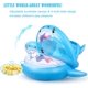 thumbnail image 3 of Anillo de natación flotante para asiento de piscina Baby Shark, anillo inflable para piscina para niños con dosel inflable ajustable para bebés de 6 a 36 meses, 3 of 5