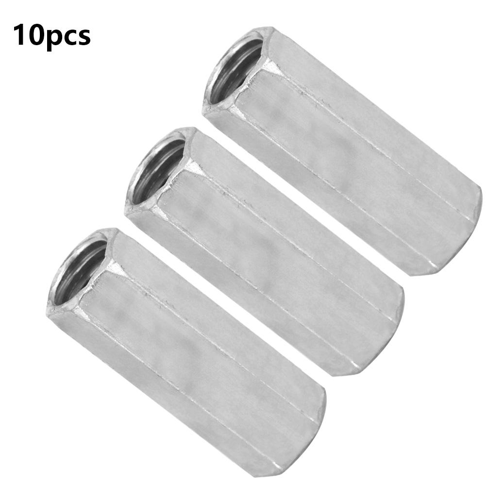 LYUMO 10pcs M8 Long Rod Nut Hex Hexagonal Sleeve Nut Standoff Threaded