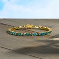 thumbnail image 6 of Ross-Simons 12.00 ct. t.w. London Blue Topaz Tennis Bracelet in 18kt Gold Over Sterling, Women's, Adult, 6 of 6