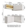 thumbnail image 3 of Cocina Integral de Esquina 329cm Madesa Glamy 02 Blanco, 3 of 5