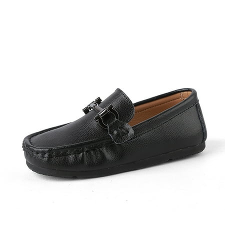 

Engtoy Toddler Little Big Kid Soft Slip On Loafers Boys Dress Flat Shoes