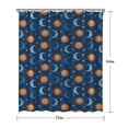 thumbnail image 5 of Blue Sun Moon Star Pattern Shower Curtain 72"x84" ,Bathroom Decorative Shower Curtains Set with 12 Hooks,Modern Waterproof Washable Shower Curtain, 5 of 6
