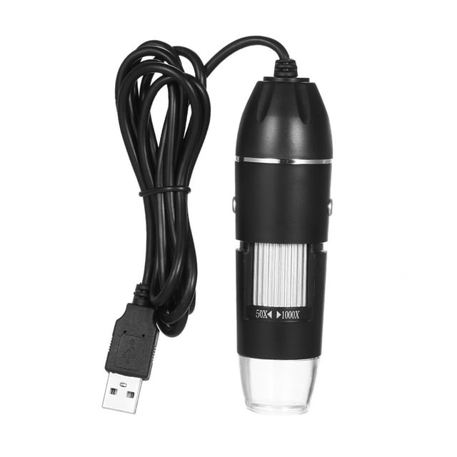 Zoom digital Microscopio USB Lupa de mano y de escritorio Cámara de 0.3MP Lupa con luz de 8 LED Lupa Tomshoo Microscopio