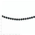 thumbnail image 2 of 14k White Gold 7-8mm Round Black Saltwater Akoya Cultured Pearl Bracelet (Weight: 11.88 Grams, Length: 7 Inches), 2 of 2