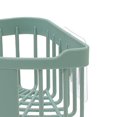 thumbnail image 3 of Ounissouiy Esquina de baño almacenamiento estante de ducha estante organizador cesta taza ordenada con succión Juegos de accesorios de baño Verde, 3 of 5