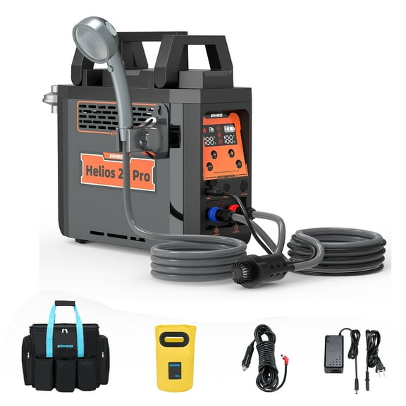 Kohree Helios 20 Pro, Portable Water Heater for RV Camping, 20,000 BTU 4000mAh 1.6h Rechargeable Battery for Outdoor Camping Cleaning