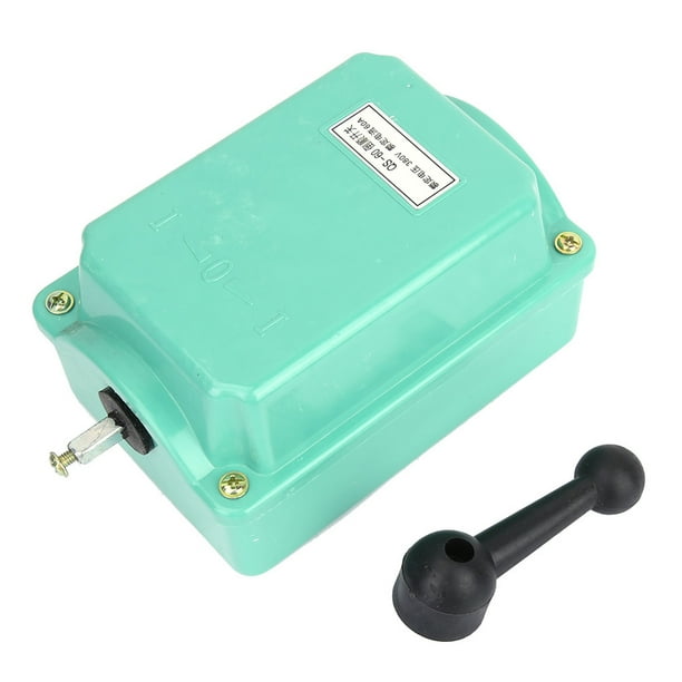 Interruptor de cambio - QS-60 380V 60A Interruptor de tambor de marcha atrás Interruptor de marcha atrás Conexión de cable simple Interruptor de tambor de marcha atrás para cambiar la fuente de alimen