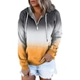 thumbnail image 2 of LEEy-world Womens Hoodies Womens Sweatshirt Fall Clothes 2023 Lantern Sleeve Drop Shoulder Pullover Henley Button Fashion Outfits Yellow,L, 2 of 5