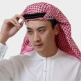 thumbnail image 2 of Men Arab Head Scarf Rope Muslim Head Wrap Headband Middle Eastern Traditional Headwear Accessory, 2 of 4