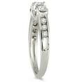 thumbnail image 2 of SZUL Women's 1 Carat TW Diamond Three Stone Ring in 10K White Gold (K-L Color, I2-I3 Clarity), 2 of 4