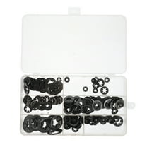 unbranded 260 Pcs Hand Truck Wheel Lock Washer Hole Assortment Black