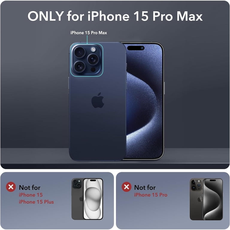 ESR for iPhone 15 Pro Max Case, 2-Part Tough Full-Body Shockproof 