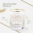 thumbnail image 6 of Spode Christmas Tree 14 Fl. Oz. Double Old Fashion Glass (Set of 4), Polka Dot - Whiskey & Bourbon Glasses for Festive Entertaining, Old-Fashioned & Rocks Glasses for Holiday Drinks, 6 of 7
