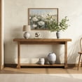 thumbnail image 4 of Finmind 62.99-Inch Console Table, Farmhouse Entryway Table, Sofa Table Behind the Couch, Walnut, 4 of 6