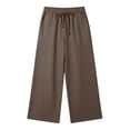 thumbnail image 5 of Hiijoy Girls Casual Pants Summer Lightweight Pants For Kids Loose Elastic Waist Trousers, 5 of 6