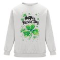 thumbnail image 5 of QUNYINEY Long Sleeve Sweatshirts for Men Casual White Crew Neck St Patricks Day Tops Drop Shoulder Loose Pullover Sweatshirts, 5 of 8