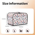 thumbnail image 5 of Lsque Tulips Flowers Print 2 Slice Toaster Cover , Kitchen Appliance Dustproof Protector , Toaster Protector Dustproof Kitchen Appliance Cover, 5 of 7