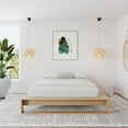 thumbnail image 3 of Nexera Lido Queen Platform Wood Bed Frame with Slats Natural Blonde Oak, 3 of 7