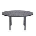 thumbnail image 7 of LeisureMod Chelsea 60" Wide Round Black Aluminum Outdoor Patio Dining Table – Modern 4-Seater for Backyard or Deck, 7 of 7