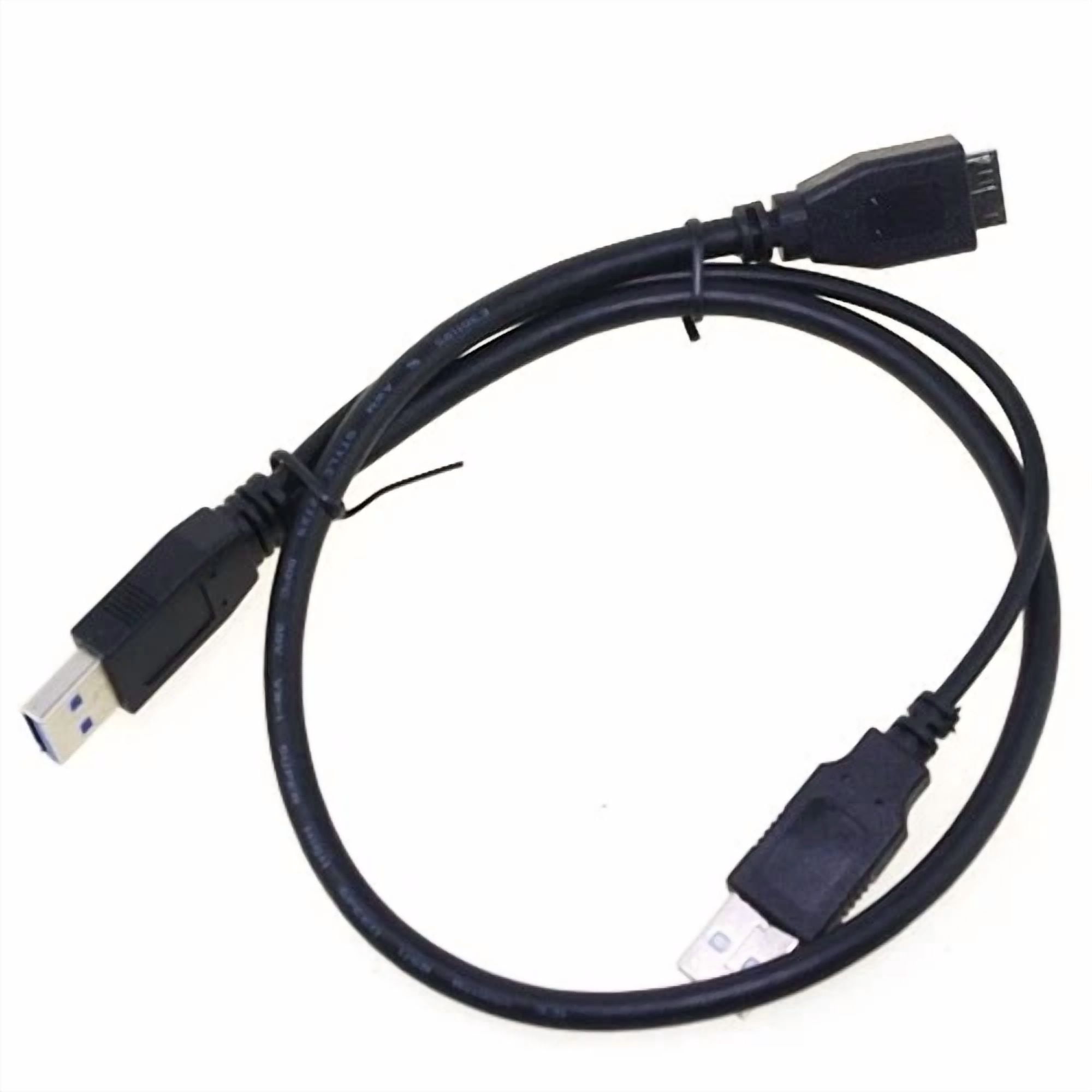 BUTTERFLY- Dual Usb 3.0 A Male With Usb Power To Micro Usb 3.0 Y Cable For Mobile Hard Disk