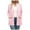 Pink, variant on Wyzesi Cropped Cardigan for Dress Formal Long Sleeve Cardigan for Women Fall Open Front Cardigan with Pockets Casual Duster Lightweight Cardigan Coat Blue Cardigan Cropped Christmas Costume Female
