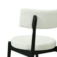 thumbnail image 4 of GDF Studio Modern Counter Stools, Mid Century Height Bar Stools for Bar Kitchen Dining Room, Black+Beige, Set of 2, 4 of 8
