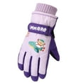 thumbnail image 4 of Fridja Kids Winter Gloves Waterproof Snow Ski Gloves Warm Unisex Gloves Mittens Windproof for Cold Weather Girls Boys Children 6-11 Years Old, 4 of 9